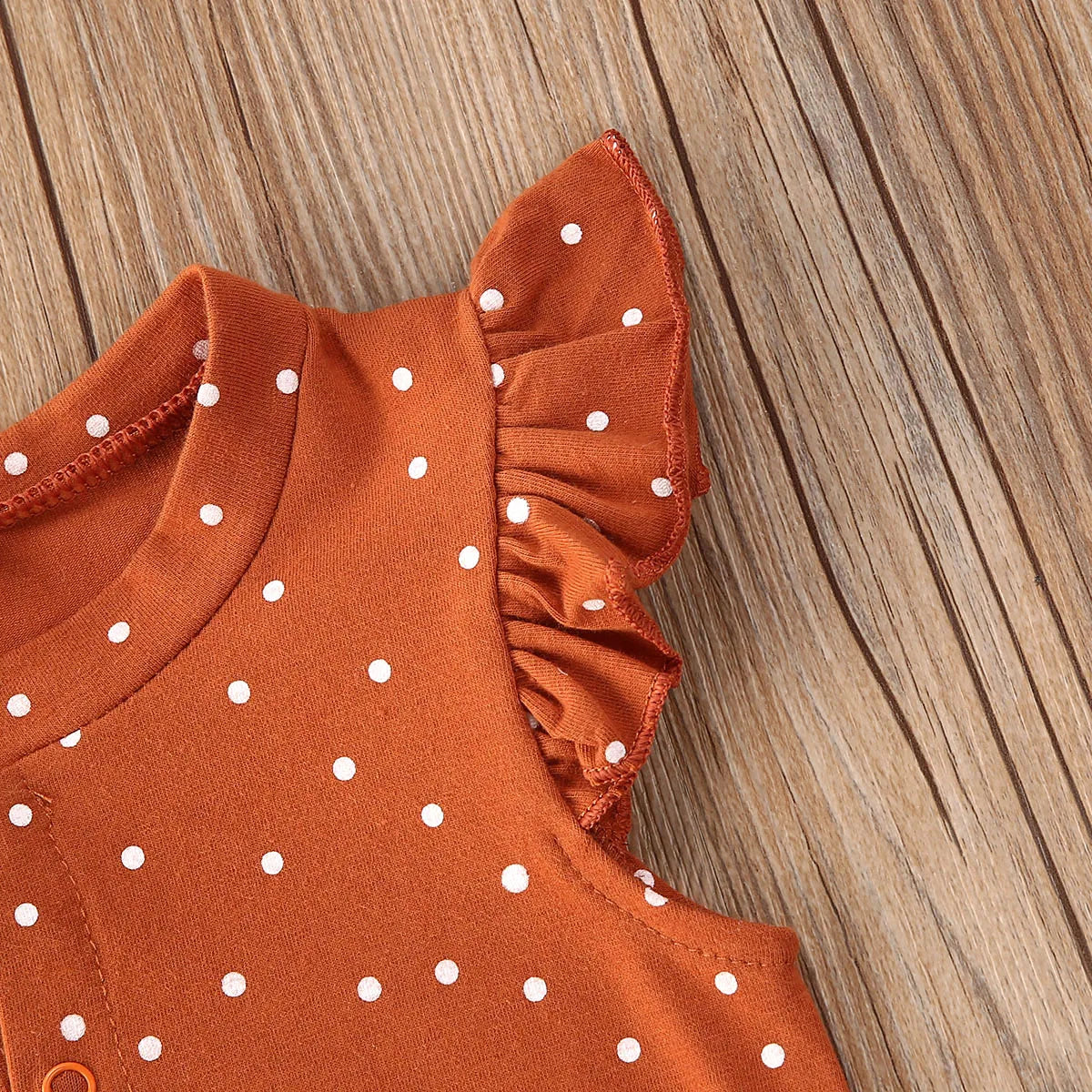 Summer Newborn Baby Girl Clothing Off Shoulder Dot Printed Romper Jumpsuit Outfit