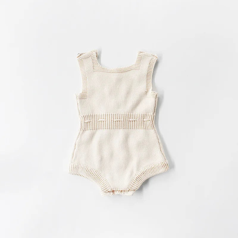 Baby Girls knitted Wool Bodysuit Handmade Colored Hair Ball Sweater Bodysuits