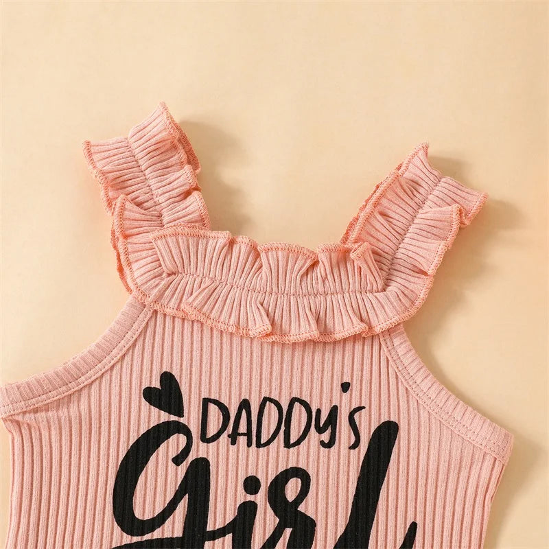 Newborn Infant Baby Girl 3Pcs Outfits Sleeveless Romper Cow Floral Print Pants Headband Set