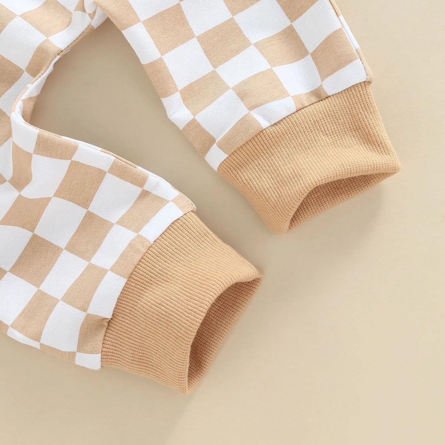 Toddler Baby Boy Casual Pants Checkered Tie-up Autumn Clothing 3 Colors
