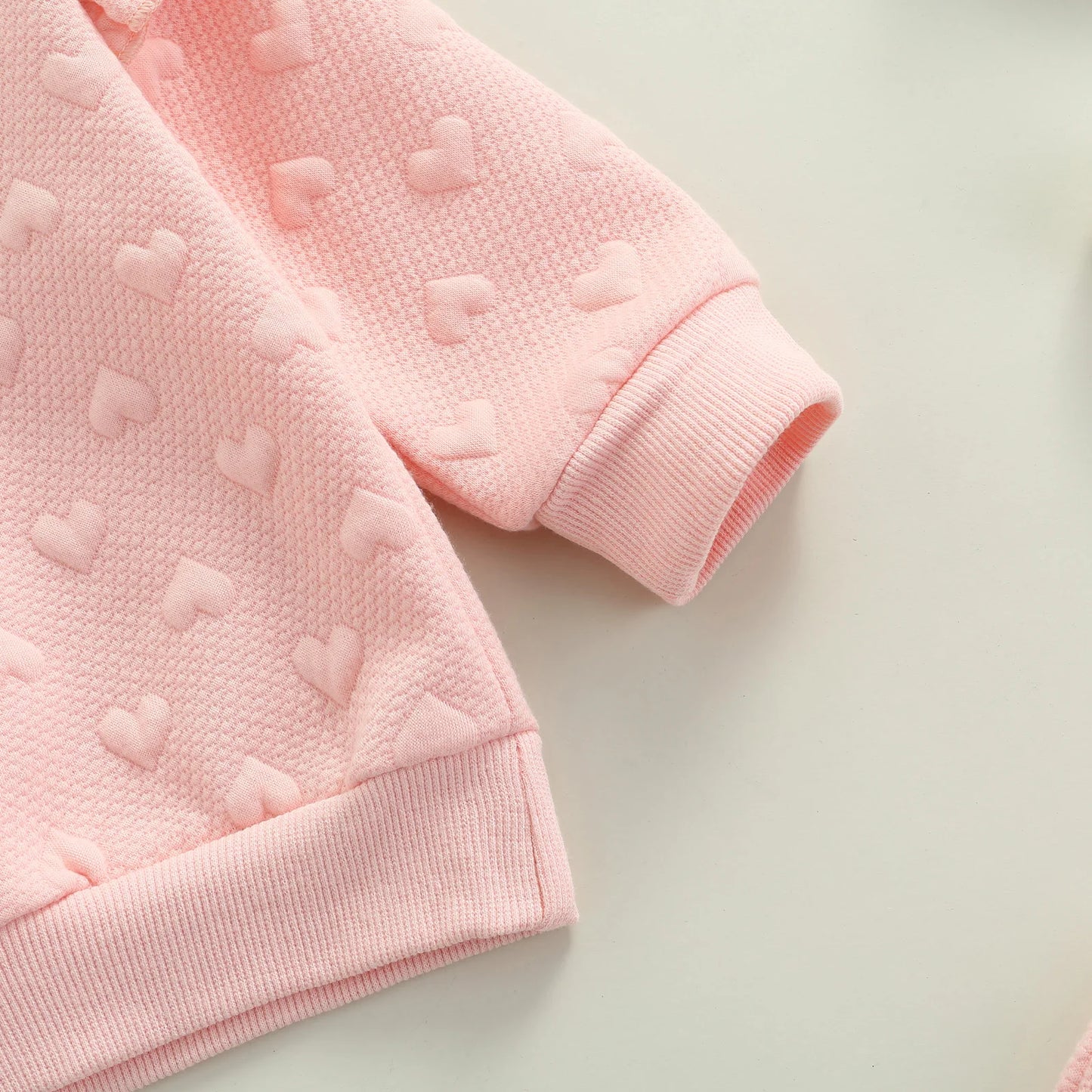 Newborn Infant Baby Girl 2Pcs Autumn Clothing Set Long Sleeve Heart Printed Top Shirt Long Pants