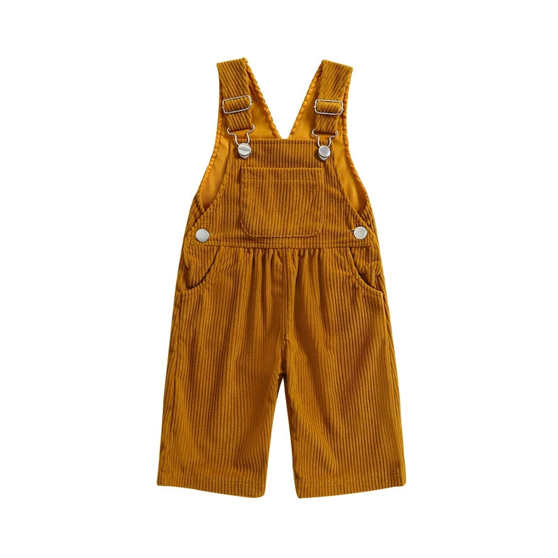 Baby Girl Summer Overalls Infant Wide Leg Solid Color Jumpsuit Front Pocket Suspender Pants Outfits
