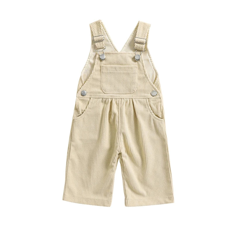 Baby Girl Summer Overalls Infant Wide Leg Solid Color Jumpsuit Front Pocket Suspender Pants Outfits